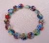 Millefiore Glass on Memory Wire