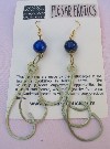 Brass and Glass Bead Earrings