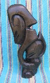 Shona Black Serpentine Sculpture "Elephant on One Foot"