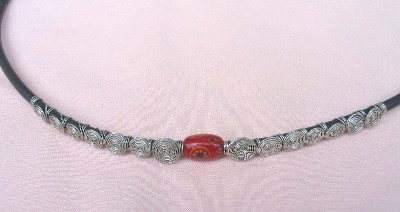 Handmade Malawi Silver Wire Necklace